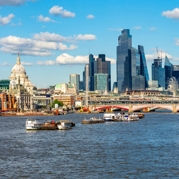 A picture showing London, the city where Oakford Group was established.